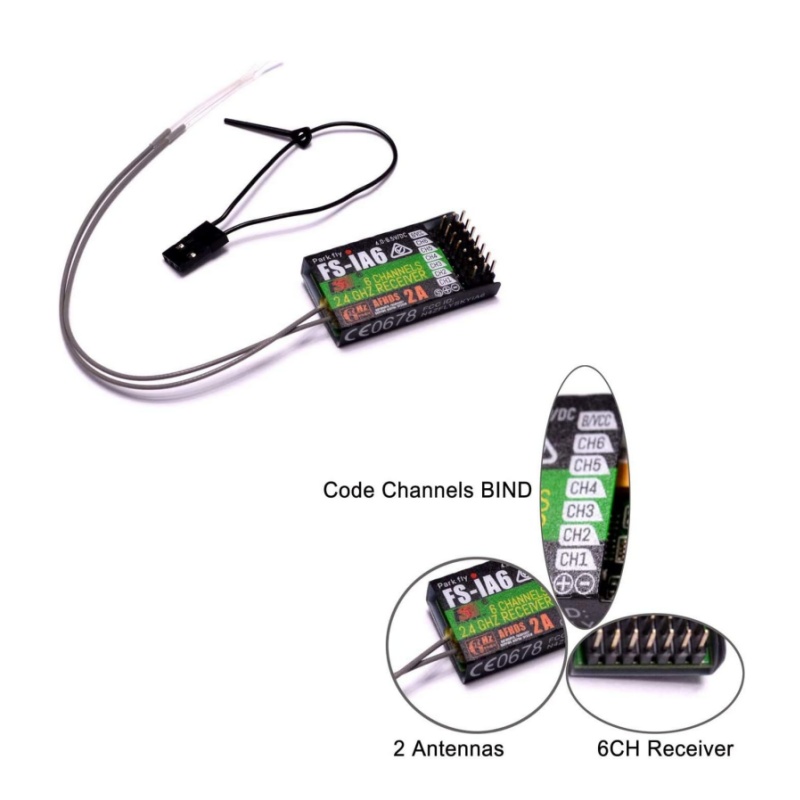 Flysky FS-IA6 Receiver 6CH Dua - Fpv Drone Antenna recension och pris