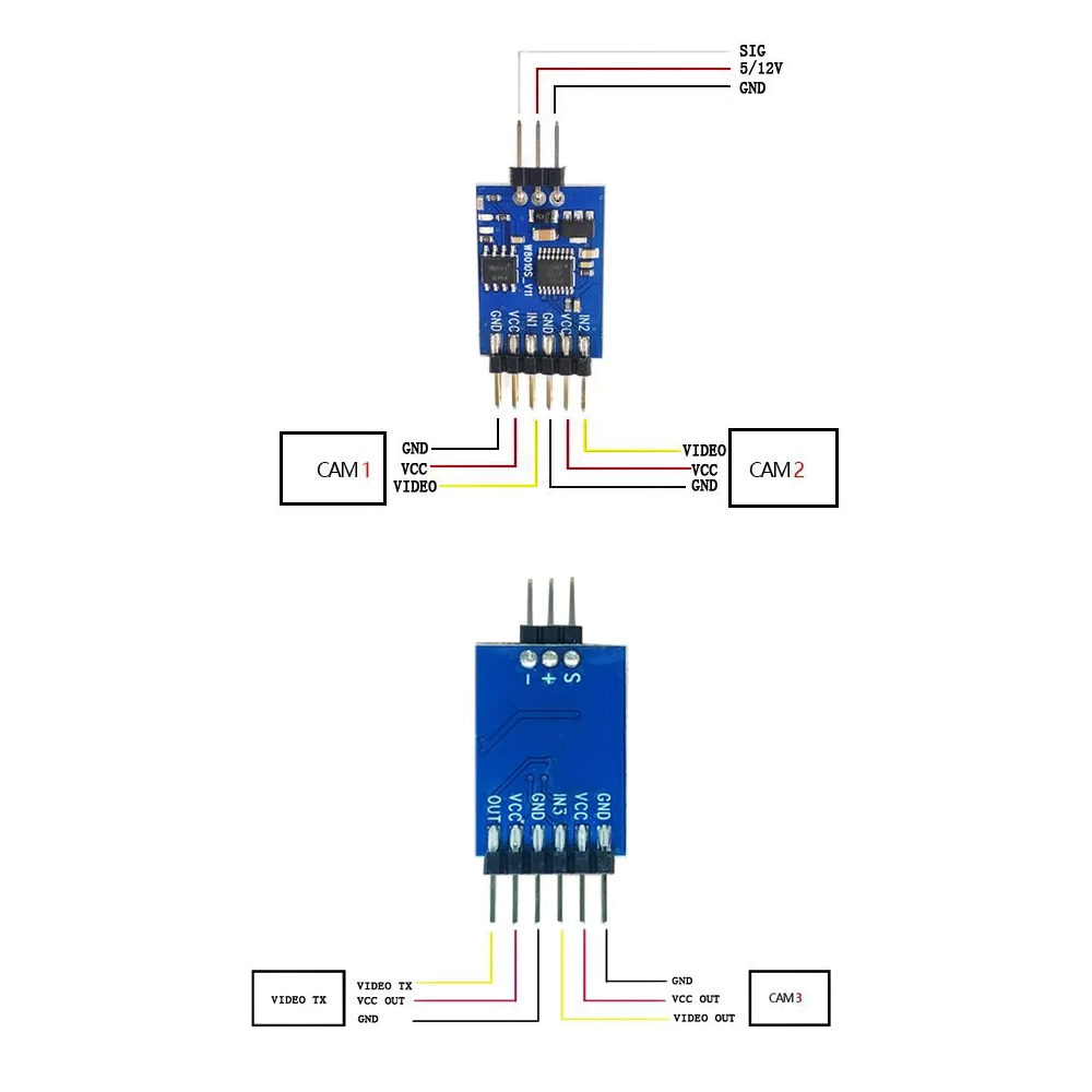 5.8G 3 Channel Video Switcher  - Fpv Drone Motor recension och pris
